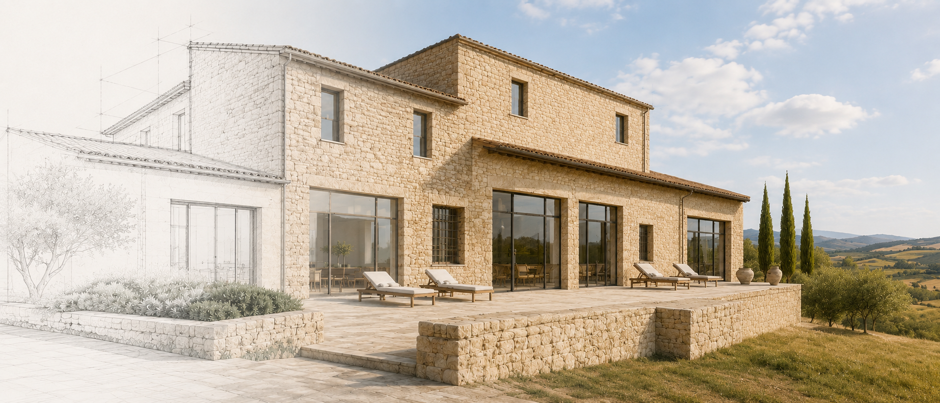 Dal progetto architettonico alla realizzazione di un immobile in Toscana